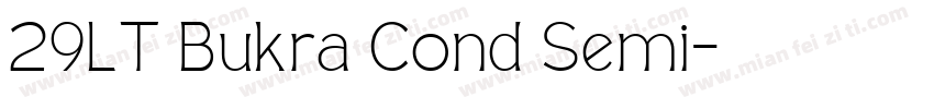 29LT Bukra Cond Semi字体转换